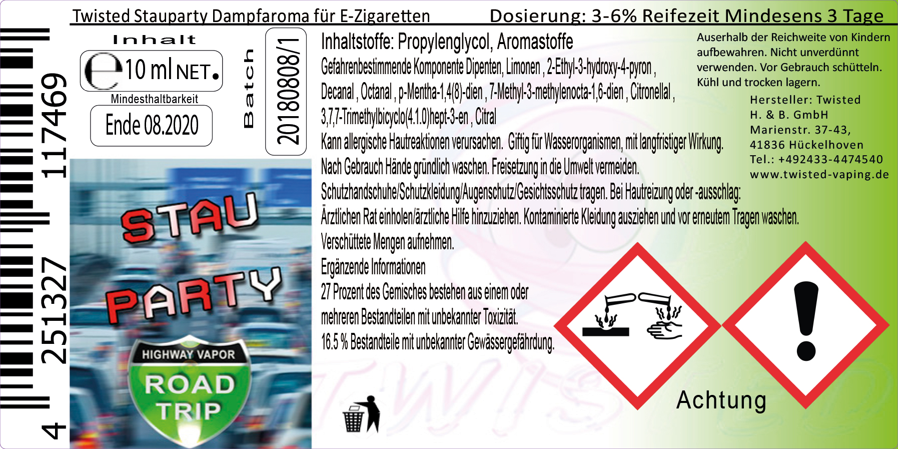 Cryostasis - Stauparty 10ml Aroma