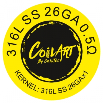 Coilart - 316L SS 26GA 0,5 ohm