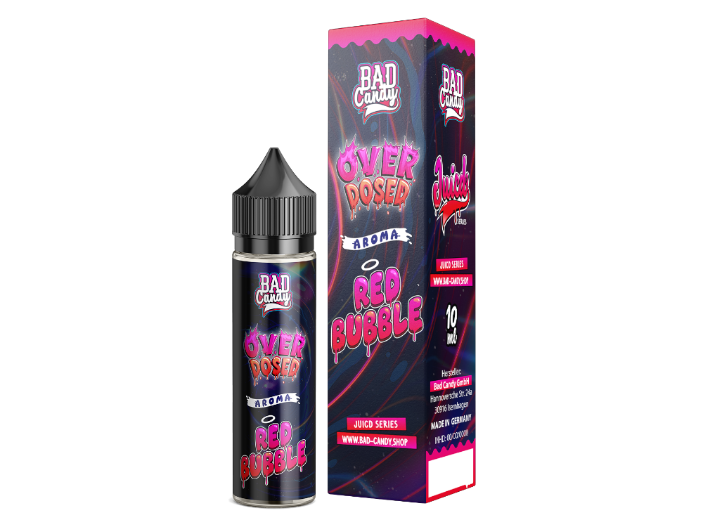 Bad Candy Juiced Series - Red Bubble 10ml Aroma Longfill Overdosed