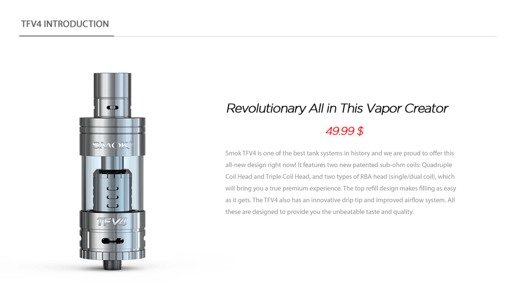 Smok - TFV4 T 2 Ersatzverdampfer