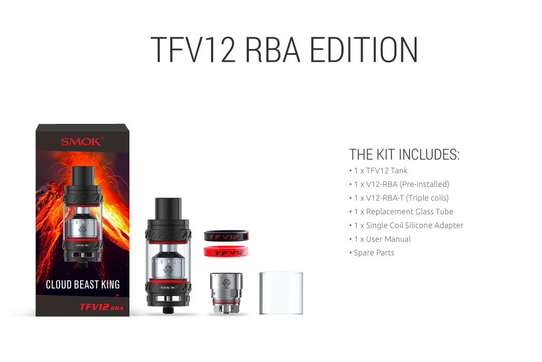 Smok - TFV12 Cloud Beast King RBA Edition ohne Triple RBA