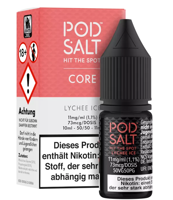 Pod Salt - Core - Lychee Ice 10ml Nikotinsalz Liquid