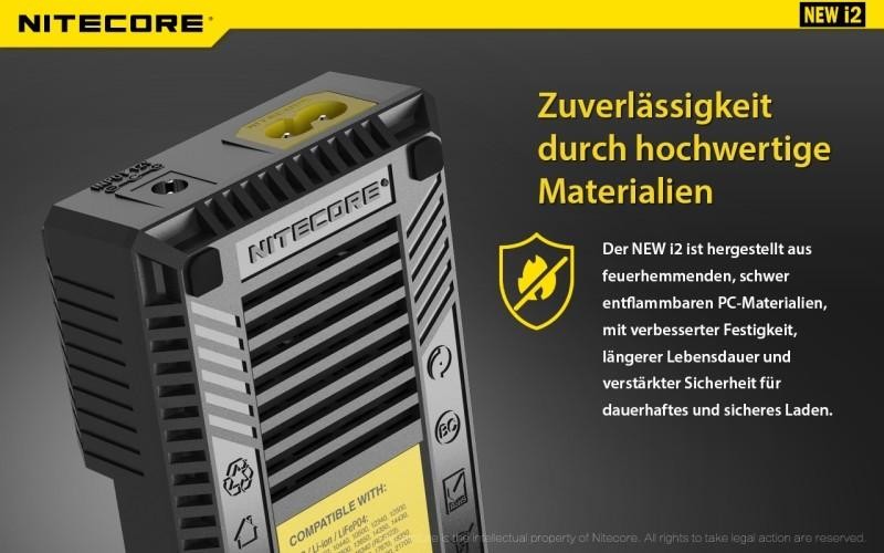 Nitecore NEW i2 - Ladegerät