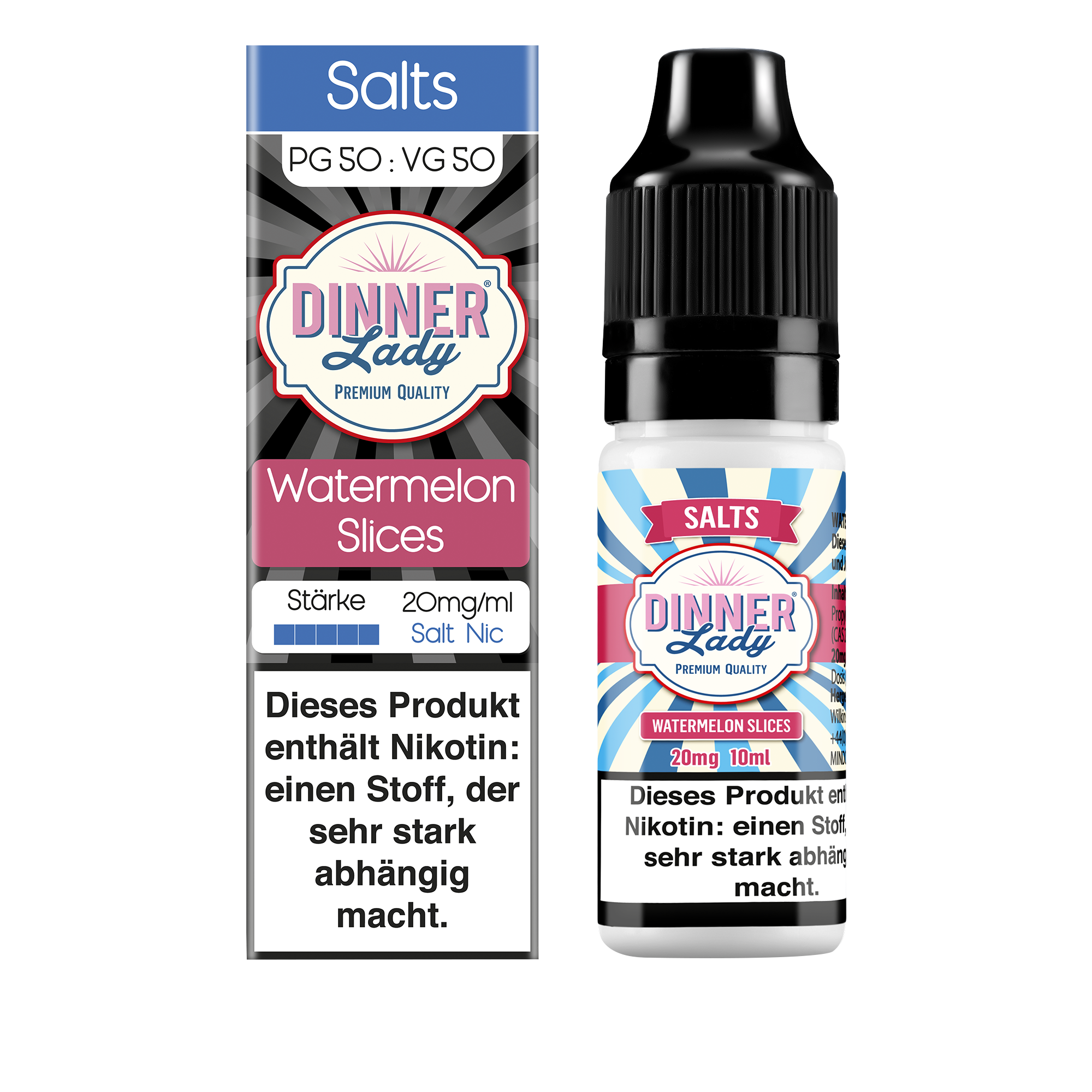 Dinner Lady - Watermelon Slices 10ml Nikotinsalz Liquid