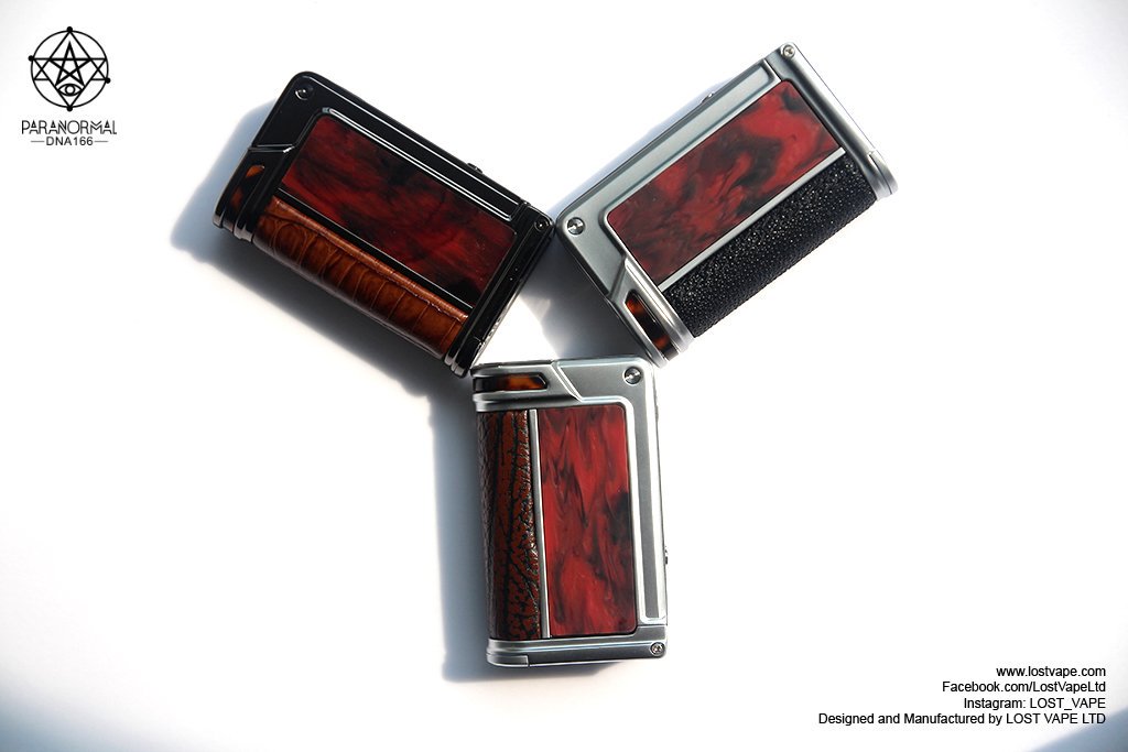 Lost Vape - Paranormal DNA166 Gunmetal Scarlet Passion Resin