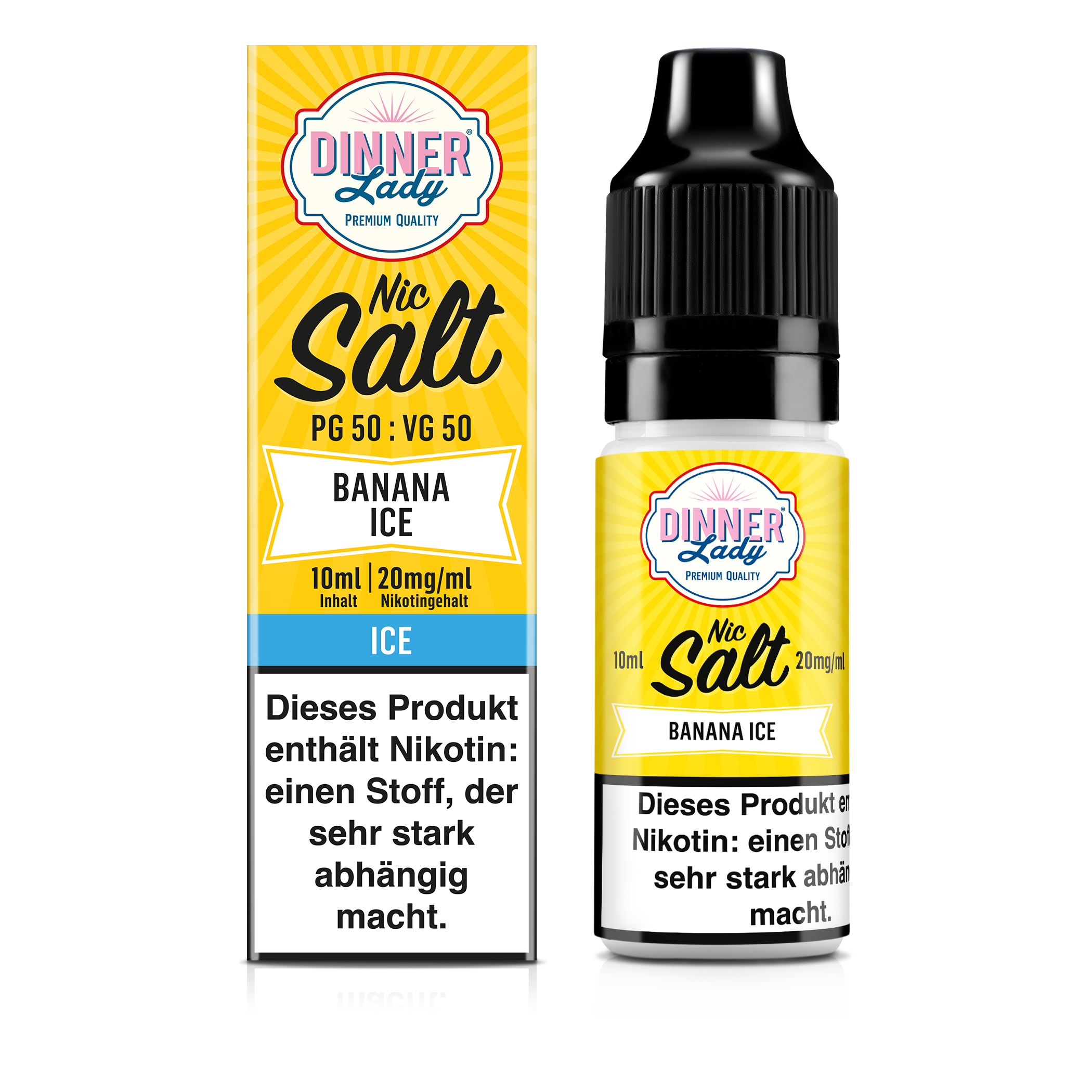 Dinner Lady - Banana Ice 10ml Nikotinsalz Liquid