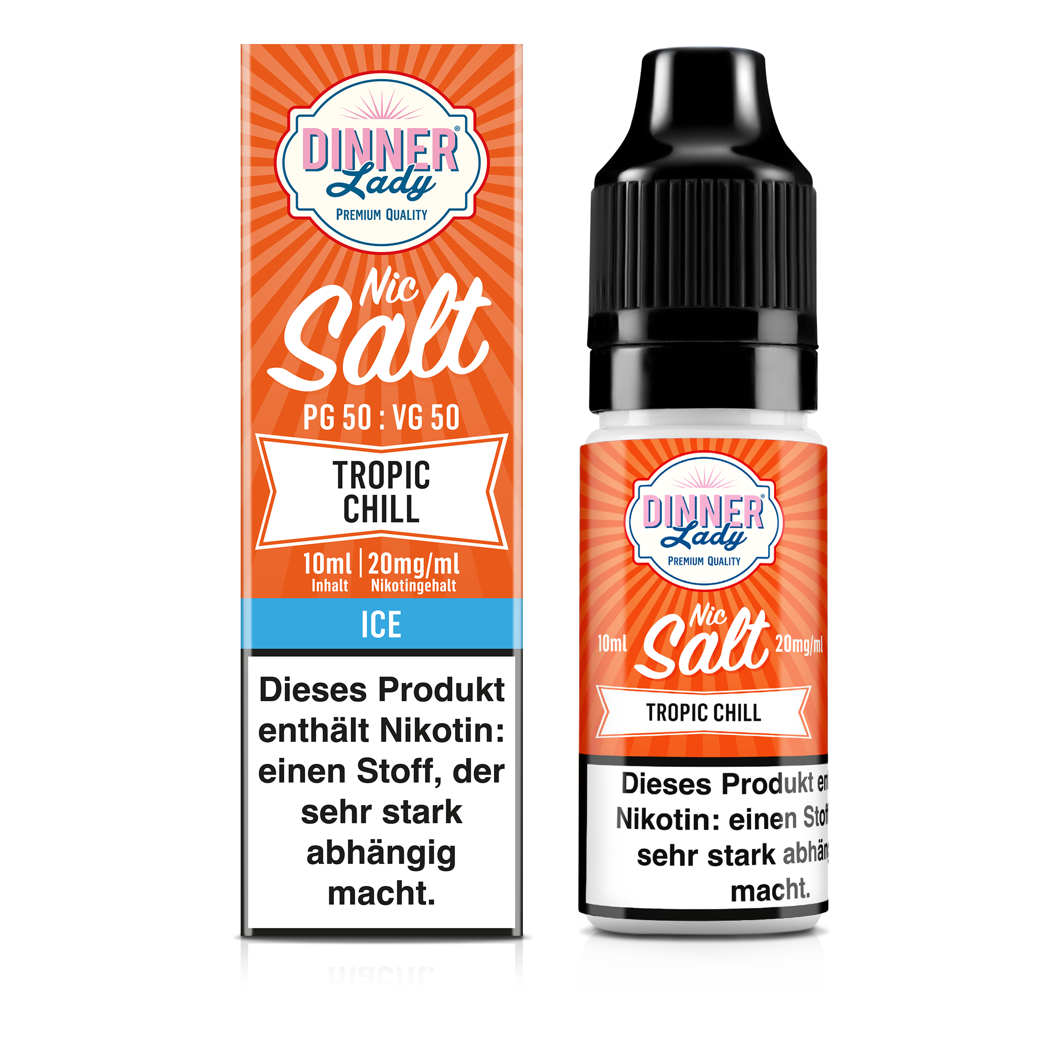 Dinner Lady - Tropical Ice 10ml Nikotinsalz Liquid