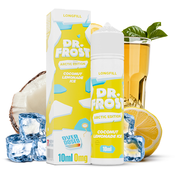 Dr. Frost - Arctic Edition - Aroma Coconut Lemonade Ice 10ml Longfill Overdosed
