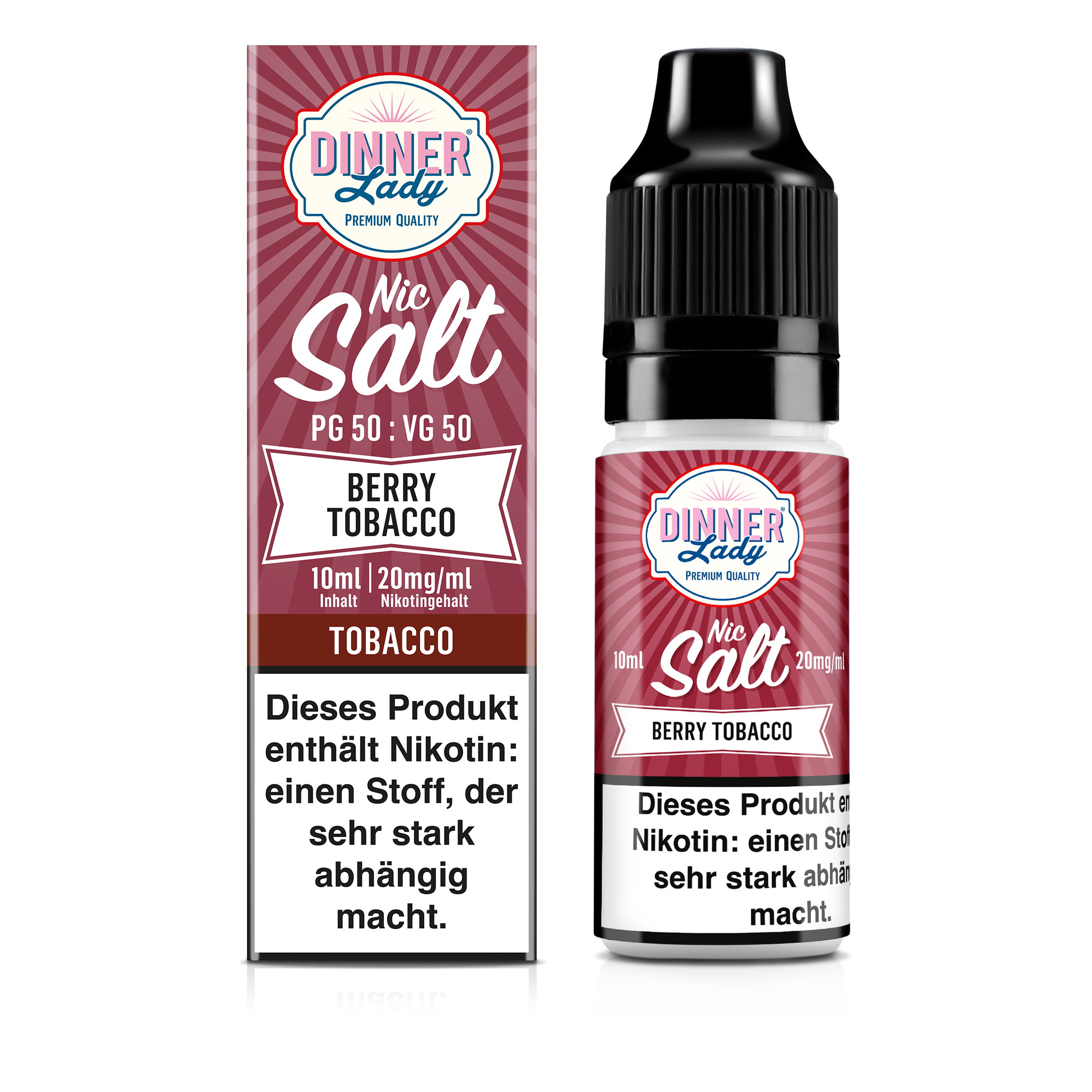 Dinner Lady - Berry Tobacco 10ml Nikotinsalz Liquid