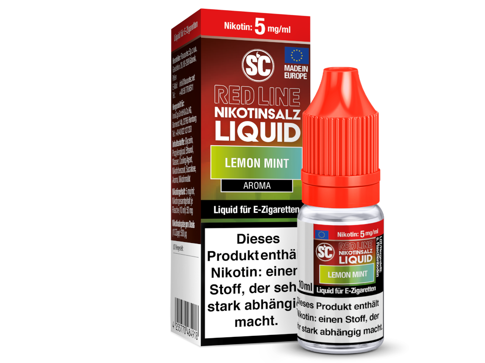 SC - Red Line - Lemon Mint - Nikotinsalz Liquid