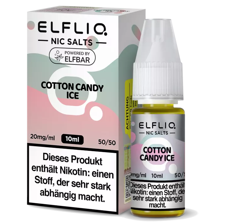 Elfbar - Elfliq Cotton Candy Ice Nikotinsalzliquid 10ml