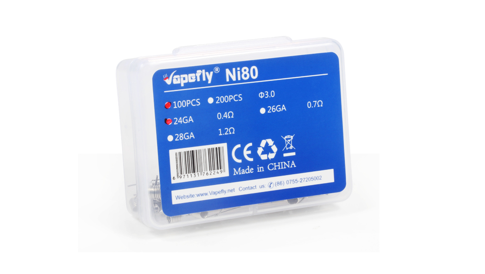Vapefly 100x Ni80 Fertigwicklung