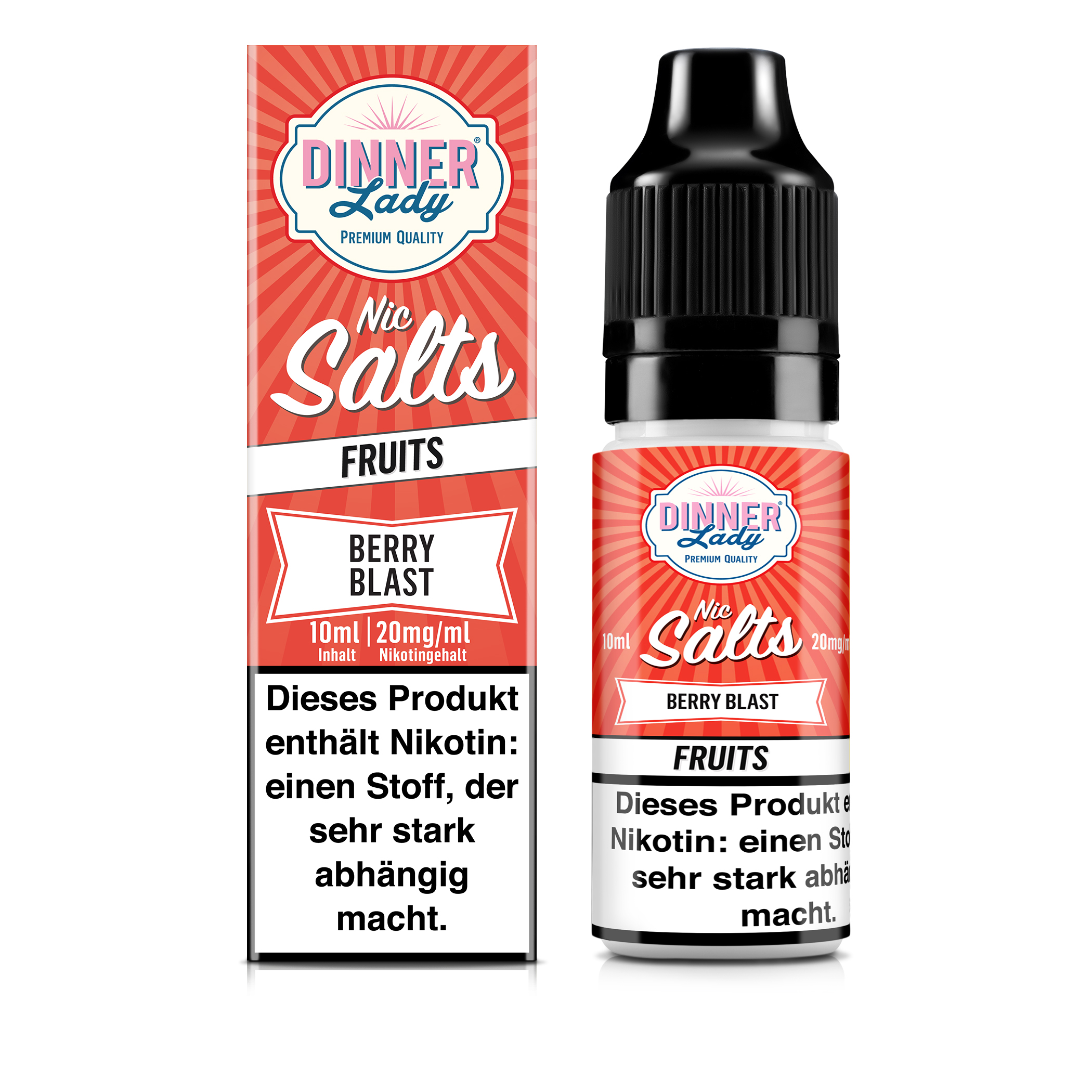 Dinner Lady - Berry Blast 10ml Nikotinsalz Liquid 20mg