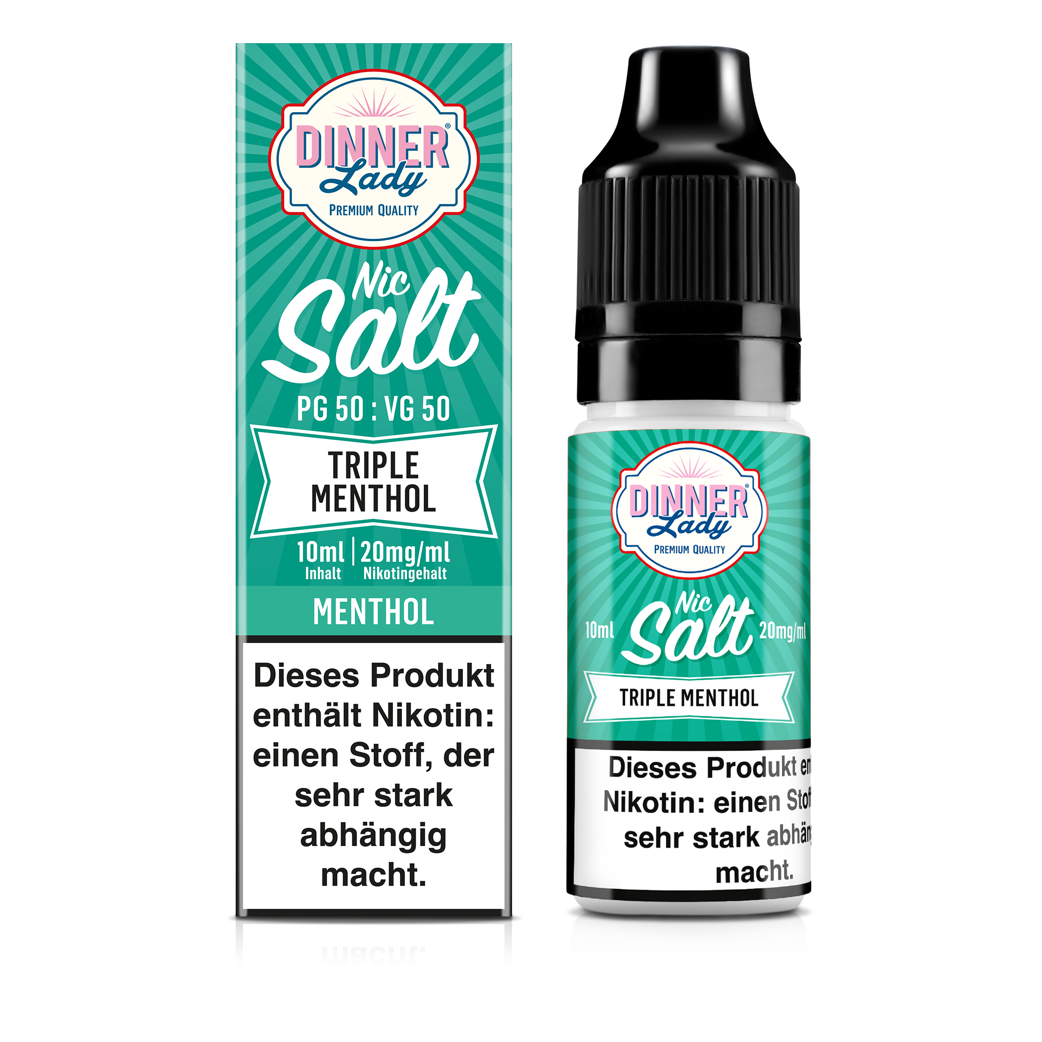 Dinner Lady - Triple Menthol 10ml Nikotinsalz Liquid
