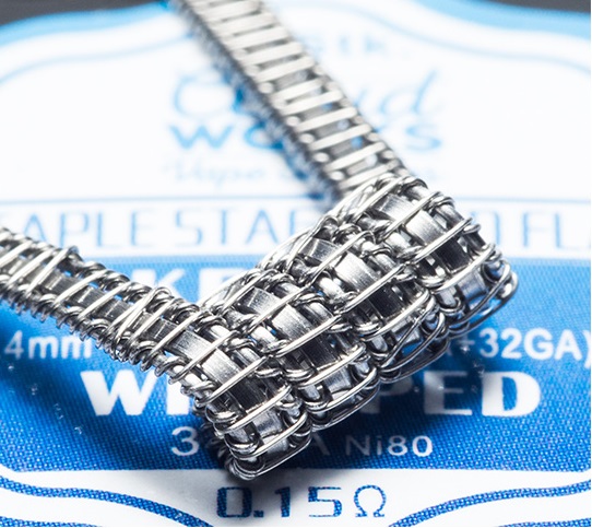 10 x CLOUDWORKS Staple Staggered Flat Coil Kanthal 0.15 Ohm (0.4*0.8mm Flat + 2*(0.40 + 0.20)+ (0.16