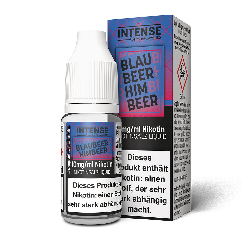 Intense - Blaubeer Himbeer Nikotinsalz e-Liquid 10ml