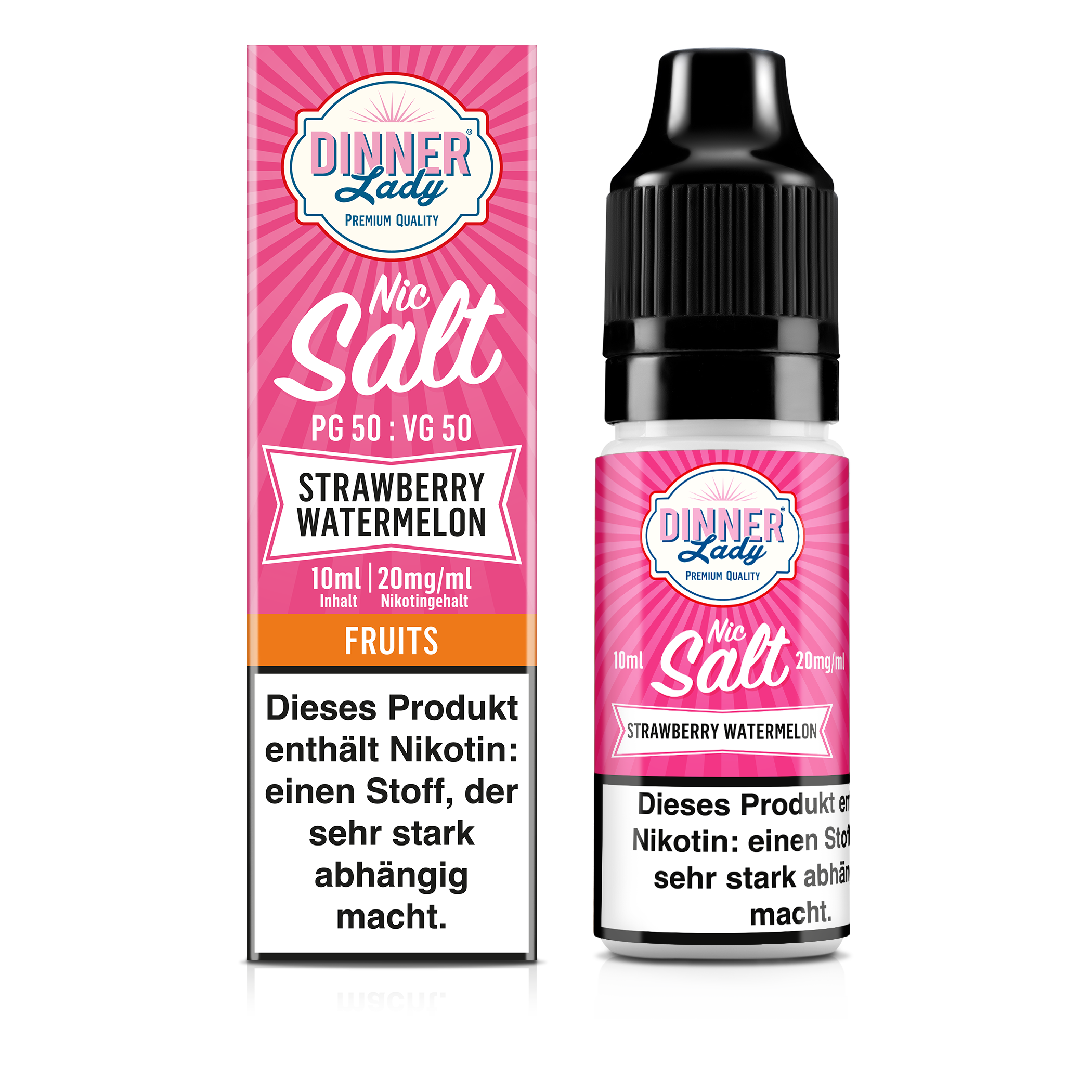 Dinner Lady - Strawberry Watermelon 10ml Nikotinsalz Liquid