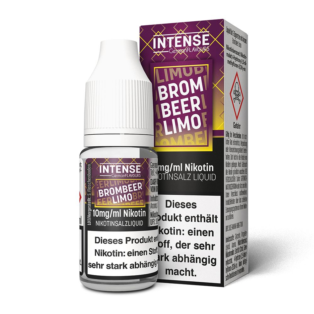 Intense - Brombeer Limo Nikotinsalz e-Liquid 10ml
