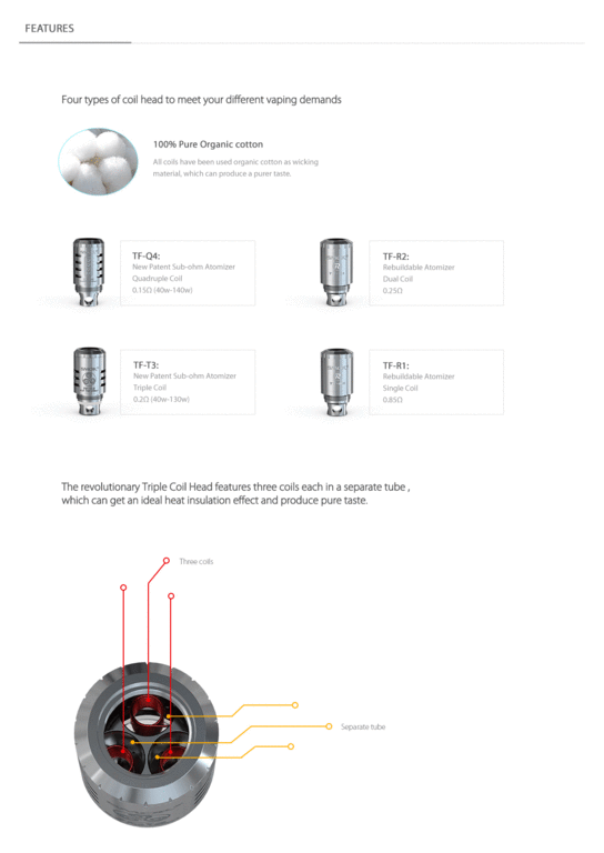 Smok - TFV4 T 2 Ersatzverdampfer