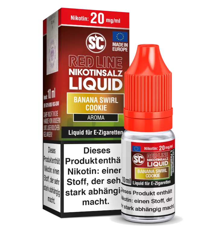 SC - Red Line - Banana Swirl Cookie - Nikotinsalz Liquid