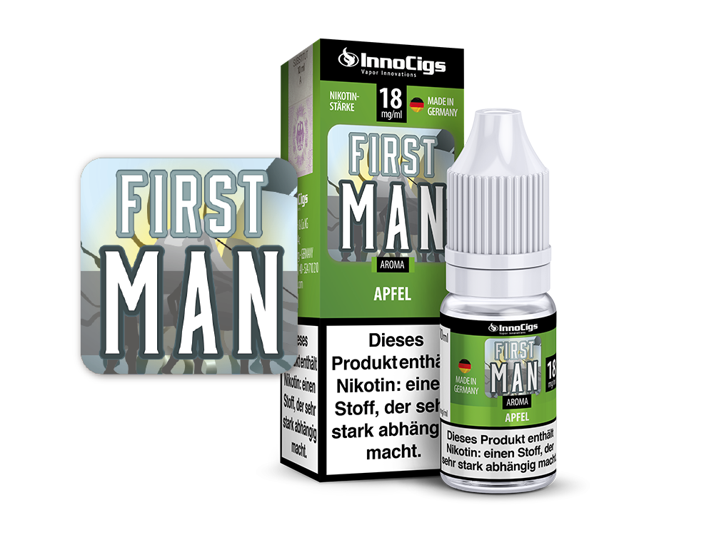 Innocigs - First Man Apfel 10ml Liquid