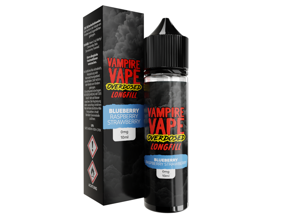 Vampire Vape - Overdosed Blueberry Raspberry Strawberry 10ml