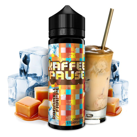 Steamshots - Kaffeepause Karamell Frappé Ice 10ml Aroma Longfill