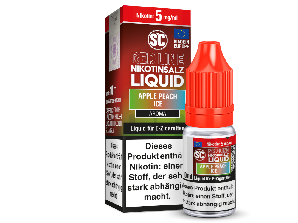 SC - Red Line - Apple Peach Ice - Nikotinsalz Liquid