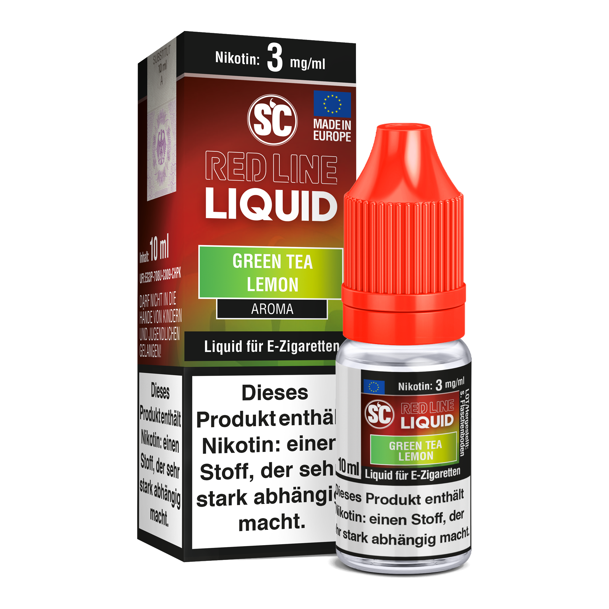 SC - Red Line Nitotin - Green Tea Lemon - Nikotin Liquid