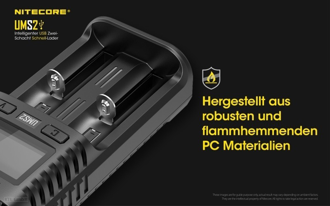 Nitecore UMS2 Ladegerät